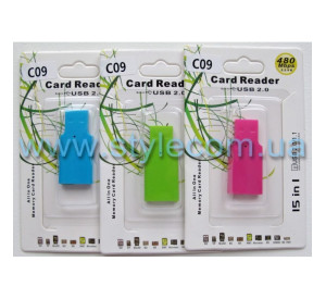 Кардрідер MicroSD mix color