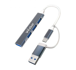Перехідник USB-HUB 4в1 WALKER WHUB-11
