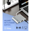 Перехідник USB-HUB 3в1 WALKER WHUB-35 з роз'ємом Type-C