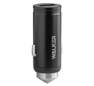 Автомобільний зарядний пристрій (адаптер) WALKER WCR-23 Qualcoмм 1USB QC3.0 / 2.4A black