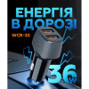 Автомобільний зарядний пристрій (адаптер) WALKER WCR-33 QC3.0 2USB / 36W black