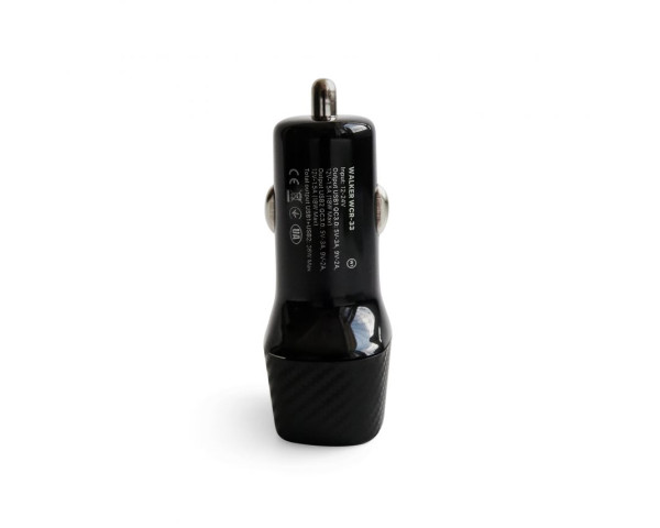 Автомобільний зарядний пристрій (адаптер) WALKER WCR-33 QC3.0 2USB / 36W black