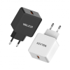Мережевий зарядний пристрій (адаптер) WALKER WH-25 QC3.0 / 1USB / 3A black
