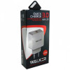 Мережевий зарядний пристрій (адаптер) WALKER WH-25 QC3.0 / 1USB / 3A white