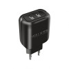 Мережевий зарядний пристрій (адаптер) 2в1 WALKER WH-27 2USB / 2.1A + Type-C black