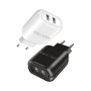Мережевий зарядний пристрій (адаптер) 2в1 WALKER WH-27 2USB / 2.1A + Type-C white