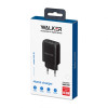 Мережевий зарядний пристрій (адаптер) 2в1 WALKER WH-31 2USB / 2.1A + Lightning black