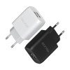 Мережевий зарядний пристрій (адаптер) 2в1 WALKER WH-31 2USB / 2.1A + Micro black