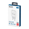 Мережевий зарядний пристрій (адаптер) WALKER WH-33 2USB / 2.4A white