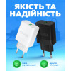 Мережевий зарядний пристрій (адаптер) 2в1 WALKER WH-35 1USB / QC3.0 / 3A / 15W + Lightning black