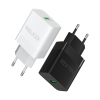 Мережевий зарядний пристрій (адаптер) 2в1 WALKER WH-35 1USB / QC3.0 / 3A / 15W + Micro white