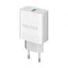 Сетевое зарядное устройство (адаптер) WALKER WH-35 QC3.0 1USB/3A/15W white