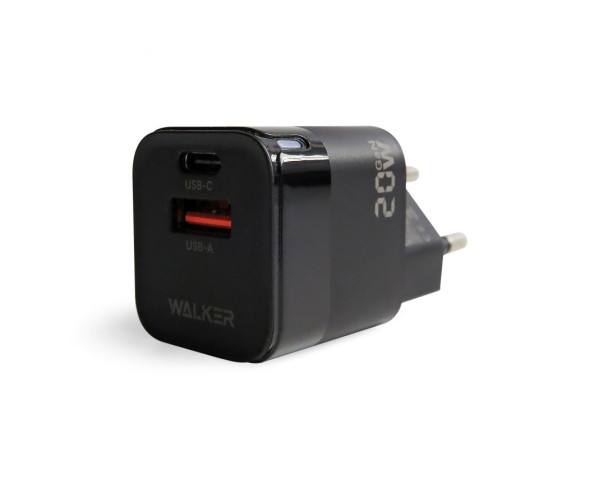 Мережевий зарядний пристрій (адаптер) WALKER WH-42 18W black