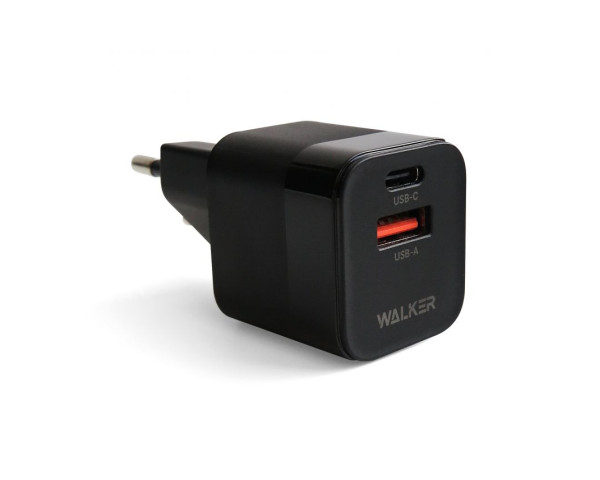 Мережевий зарядний пристрій (адаптер) WALKER WH-42 18W black