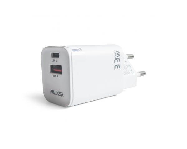 Мережевий зарядний пристрій (адаптер) WALKER WH-43 18W white