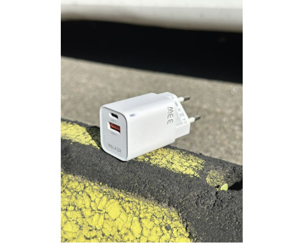 Мережевий зарядний пристрій (адаптер) WALKER WH-43 18W white
