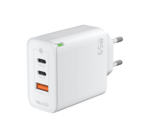 Мережевий зарядний пристрій (адаптер) WALKER WH-45 65W white
