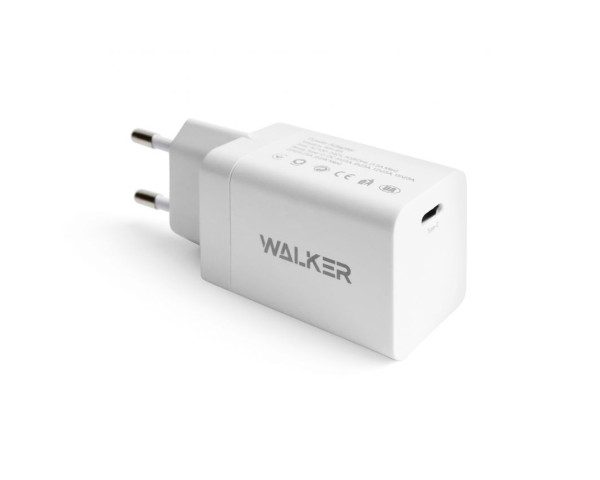 Сетевое зарядное устройство (адаптер) WALKER WH-65 PD_65W / GaN Technology white