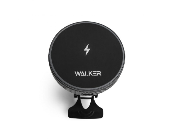 Автотримач WALKER CX-055 Magsafe 15W магнітний у вент решітку з функцією бездротового заряджання black