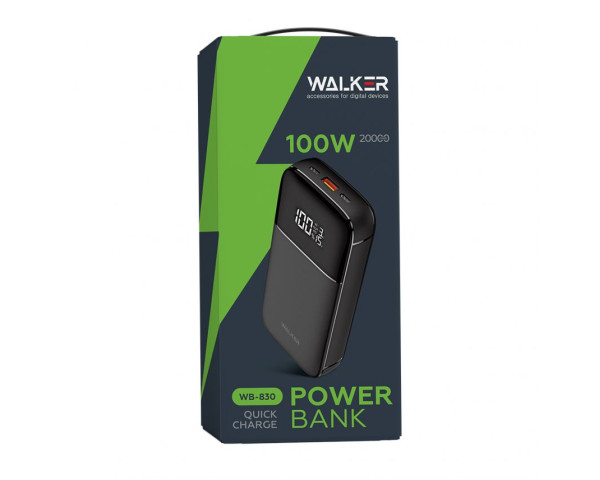 Power Bank WALKER WB-830 20000mAh 100W black