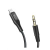 Аудіокабель XO NB155 Lightning to AUX 3.5мм black