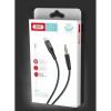 Аудіокабель XO NB155 Type-C to AUX 3.5мм black