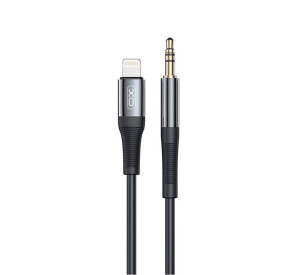 Аудіокабель XO NB-R193A Lightning to AUX 3.5мм black
