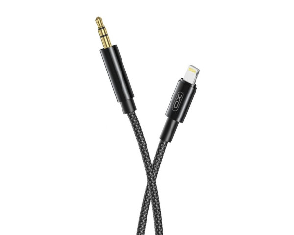 Аудіокабель XO NB-R211A Lightning to AUX 3.5мм black