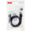 Кабель USB XO NB103 2.1A Quick Charge Micro 1m прогумований black