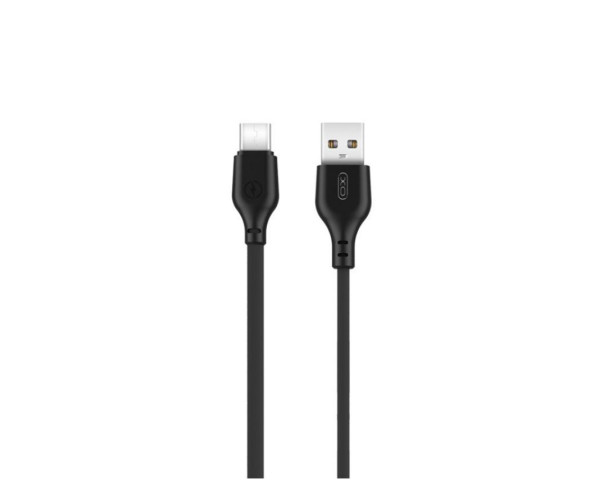 Кабель USB XO NB103 2.1A Quick Charge Type-C 1m прогумований black
