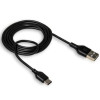 Кабель USB XO NB103 2.1A Quick Charge Type-C 1m прогумований black