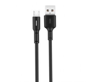 Кабель USB XO NB112 Micro Quick Charge 3A black