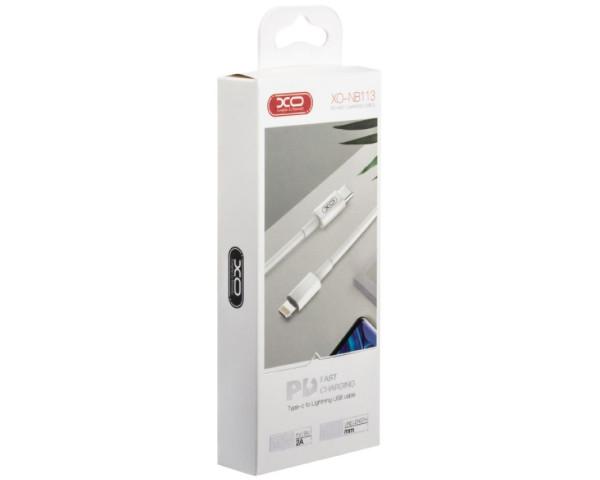 Кабель USB XO NB113 Type-C to Lightning PD 18W Fast Charge 2A white