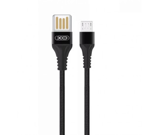Кабель USB XO NB118 Micro Quick Charge 2.1A black
