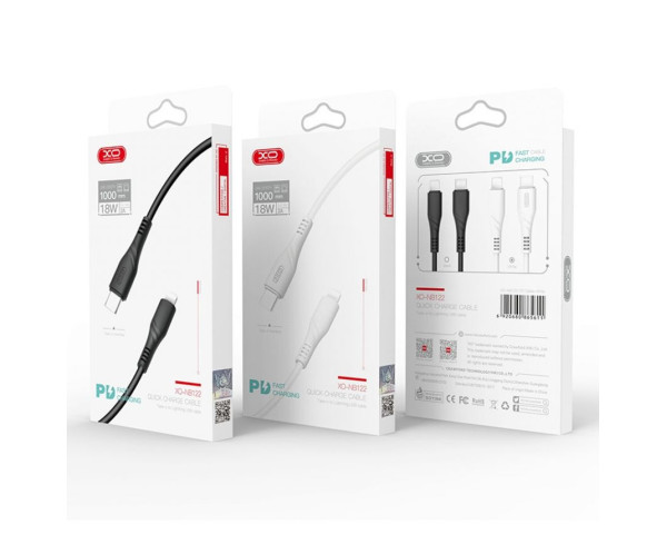 Кабель USB XO NB123 Type-C to Lightning PD Quick Charge 2A black