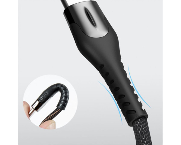 Кабель USB XO NB138 Micro Quick Charge 2.4A black
