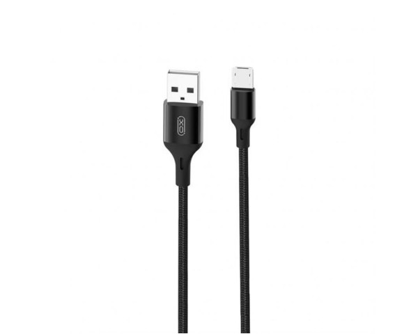 Кабель USB XO NB143 1м Micro плетений black