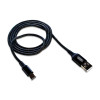 Кабель USB XO NB143 1м Type-C плетеный black