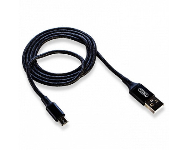 Кабель USB XO NB143 2м Micro плетений black