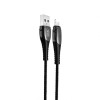 Кабель USB XO NB145 Smart Chipset автовідключення Lightning black