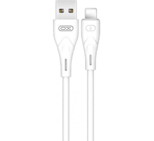 Кабель USB XO NB146 Lightning прогумований white