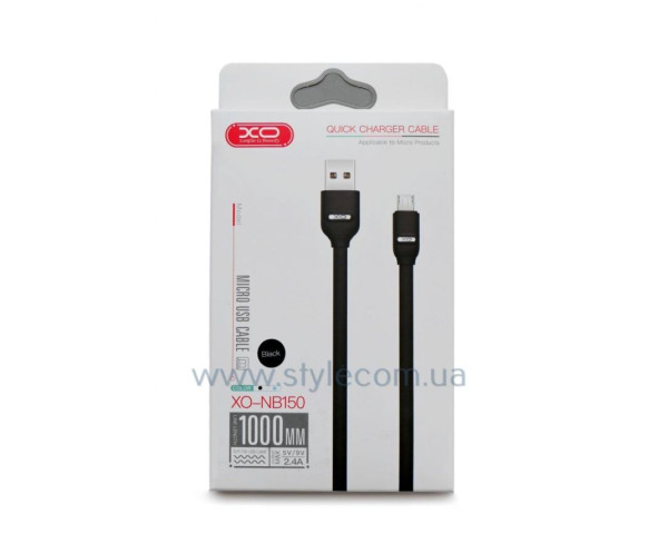 Кабель USB XO NB150 Micro 2.4A black