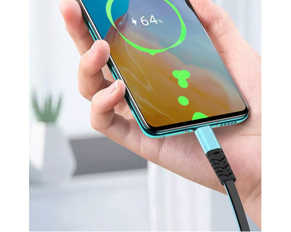 Кабель USB XO NB154 Lightning 2A blue