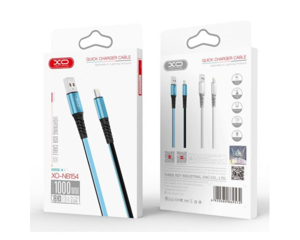 Кабель USB XO NB154 Micro 2A blue
