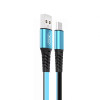 Кабель USB XO NB154 Type-C плоский blue