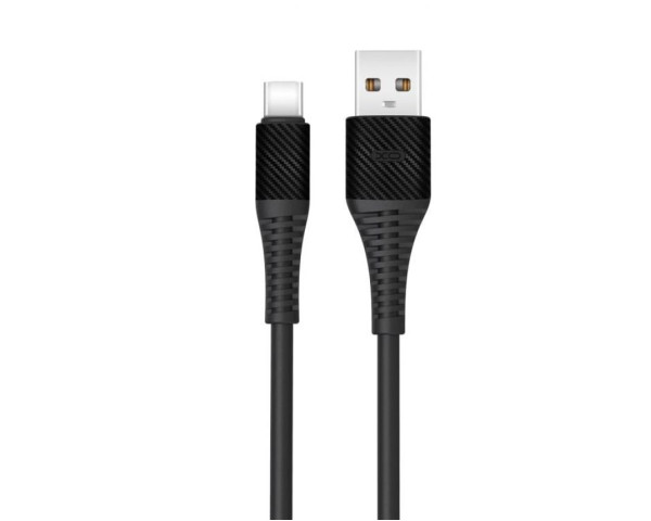 Кабель USB XO NB157 Type-C прогумований black