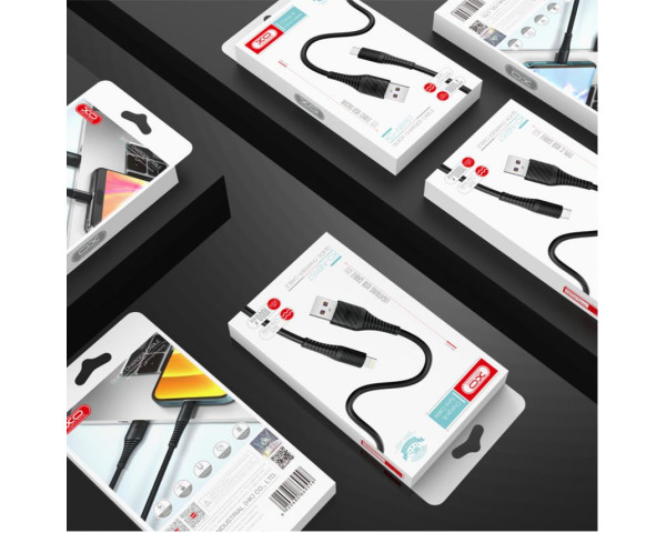 Кабель USB XO NB157 Type-C прогумований black