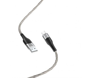 Кабель USB XO NB158 Micro 2.4A grey