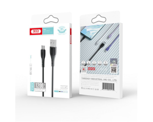 Кабель USB XO NB159 Micro 2A black