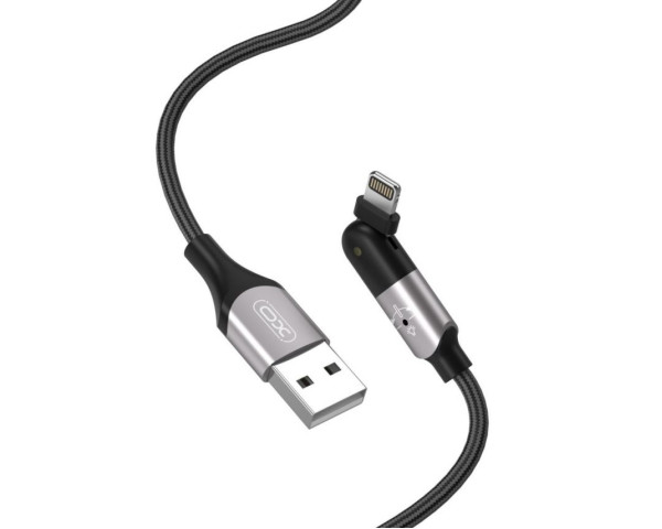 Кабель USB XO NB176 Lightning Quick Charge 2.4A 1.2м black